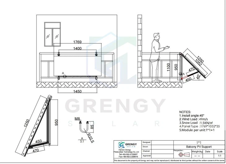 Balcony Solar Panels Mounting