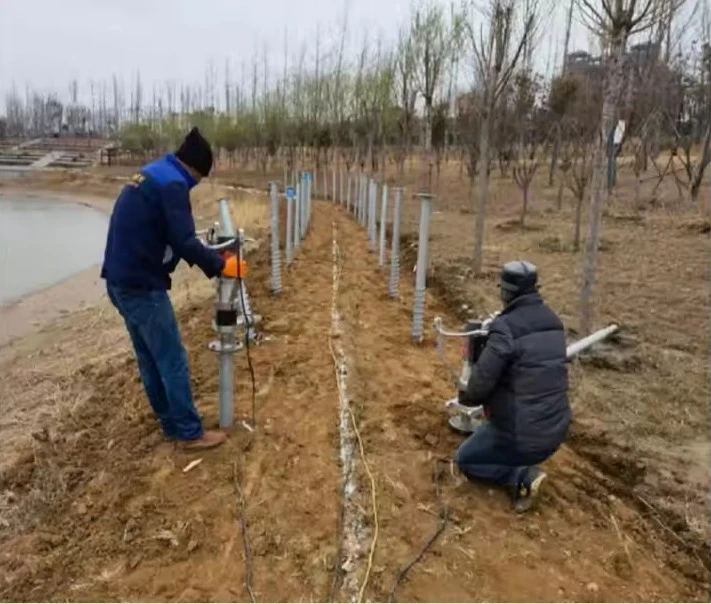 Hand Driven Screw Piles