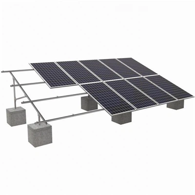 Солнечные системы наземного монтажа с бетонным фундаментом