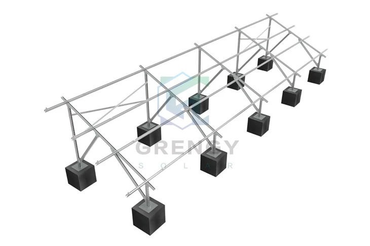 Solar Ground Concrete Base Mounting System