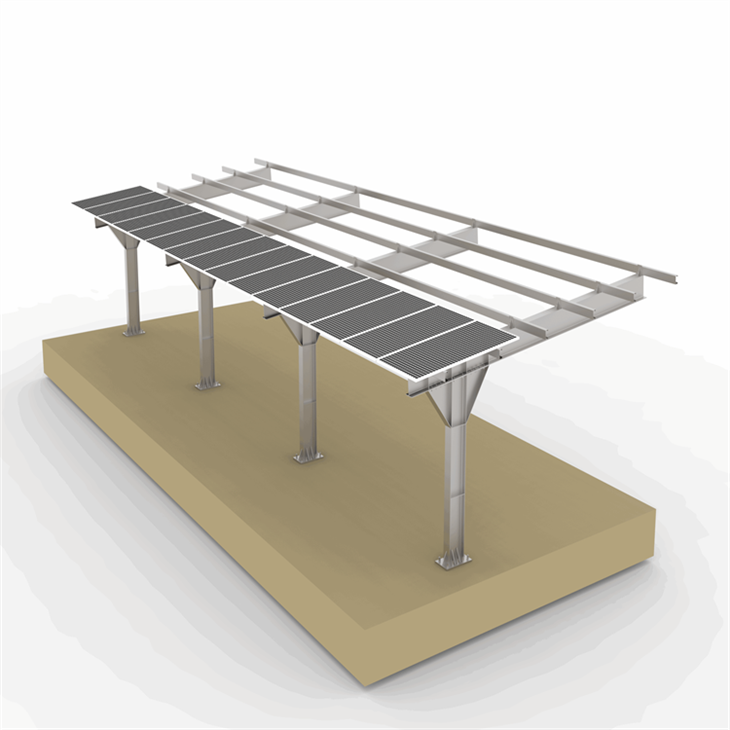 T Mode Solar Carport Mounting System