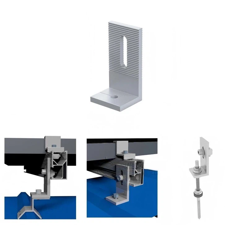 Трапециевидное крепление для солнечной батареи на металлической крыше